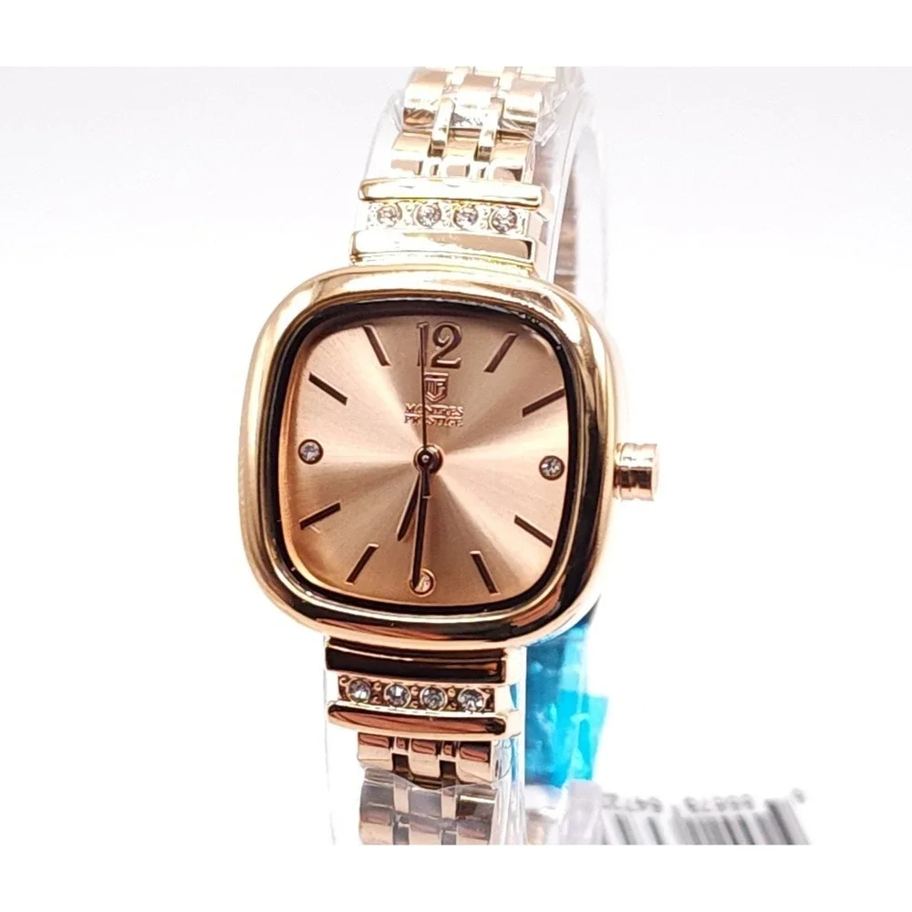 Invicta Prestige MPW-0038 Women's‎ Watch Rose Gold Crystal Bezel 26.5mm
